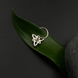 Ruby & Zircon Triangle Nose Pin