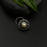 Pearl Marcasite Nose Pin