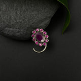 Ruby String Nose Pin