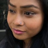 Amethyst Frame Nose Pin