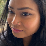 Olive Frame Nose Pin