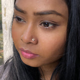 Golden Floral Frame Nose Pin