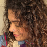 Silver Aarza Nose Pin