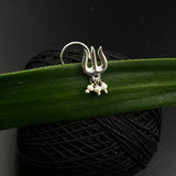 Trishul Pearl Nose Pin
