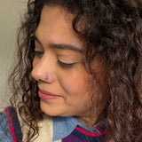 Silver Ethnic Nose Pin