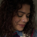 Silver Fish Nose Pin