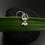 Trishul Pearl Nose Pin