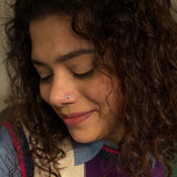 Silver Fish Nose Pin