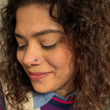 Silver Sea Shell Nose Pin