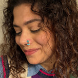 Turquoise Beads Nose Pins