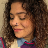 Bluesy Drop Nose Pin