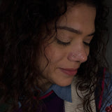 Tiny Crescent Moon Nose Pin (Gold Plated)