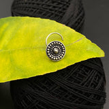 Abstract Marigold Nose Pin