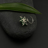 Emerald Marcasite Nose Pin