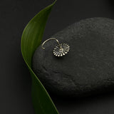 Green Malachite Weed Nose Pin