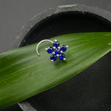 Blue Sapphire Nose Pin