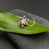 Ruby Marcasite Nose Pin