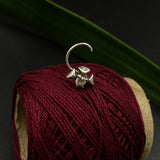 Zircon Silver Nose Pin