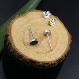 Tiny Black Ear Studs