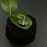 Turq Flower Nose Pin