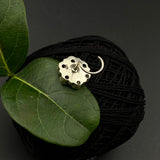 Turq Marigold Nose Pin
