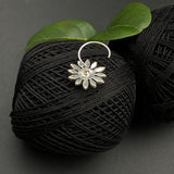 Blue Bloomed Flower Nose Pin