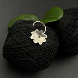 Emerald Flower Nose Pin