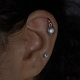 Silver Sea Shells Helix Drops