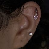 Crystal Pink Helix Drops