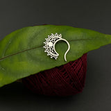 Tiny Black Moon Nath (left piercing)