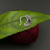 Tiny Black Moon Nath (left piercing)