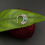 Tiny Turq Moon Nath (left piercing)