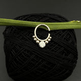 Turquoise Bead Septum Ring (Pierced)