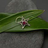 Hot Pink Star Nose Pin