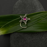 Hot Pink Star Nose Pin