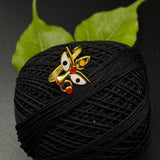 Maa Durga Clip-on (Gold plated)