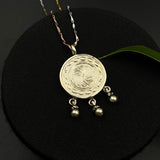 Hand Painted Lotus Pond Pendant
