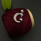 Crescent Moon With Trippy Star Pendant