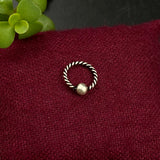 Oxidised Silver Nose Ring