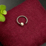 Oxidised Silver Nose Ring