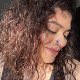 Intricate Ruby Temple Nose Pin