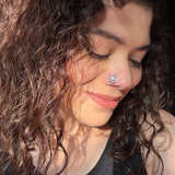 Zircon Paisley Nose Pin