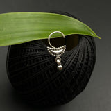 Crescent Moon Drop Nose Pin