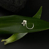Silver Fish Nose Pin