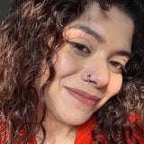 Black Flower Nose Ring