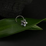 Silver Flower Nose Pin