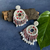 Aztec With Pearl Dust Earrings