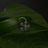 Marcasite Flower Power Nose Pin