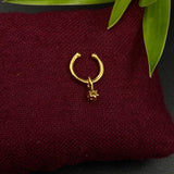 ⁠Hanging Zircon Ring
