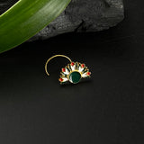 Trippy Tulips Nose Pin (Gold Plated)